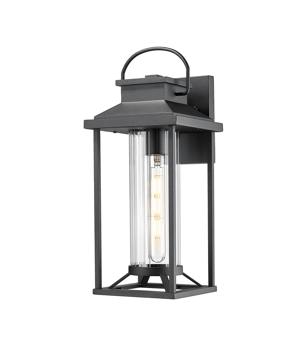 Outdoor Porch Lights, Textured Black Exterior Lighting Fixtures Wall Mount, Modern Outdoor Wall Sconce Lantern for House, Front Porch, Anti-Rust Waterproof Outdoor Garage Lights for Coach (1 pack)