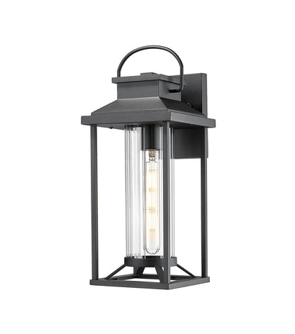 Outdoor Porch Lights, Textured Black Exterior Lighting Fixtures Wall Mount, Modern Outdoor Wall Sconce Lantern for House, Front Porch, Anti-Rust Waterproof Outdoor Garage Lights for Coach (1 pack)