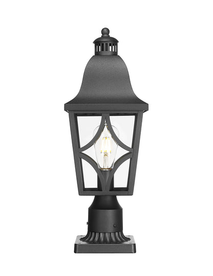 Outdoor Post Lights Lamp Post Light Fixture, Waterproof Aluminum Housing with Glass, Fence Post Deck Lighting for Garden, Patio, Pathway (2 pack)