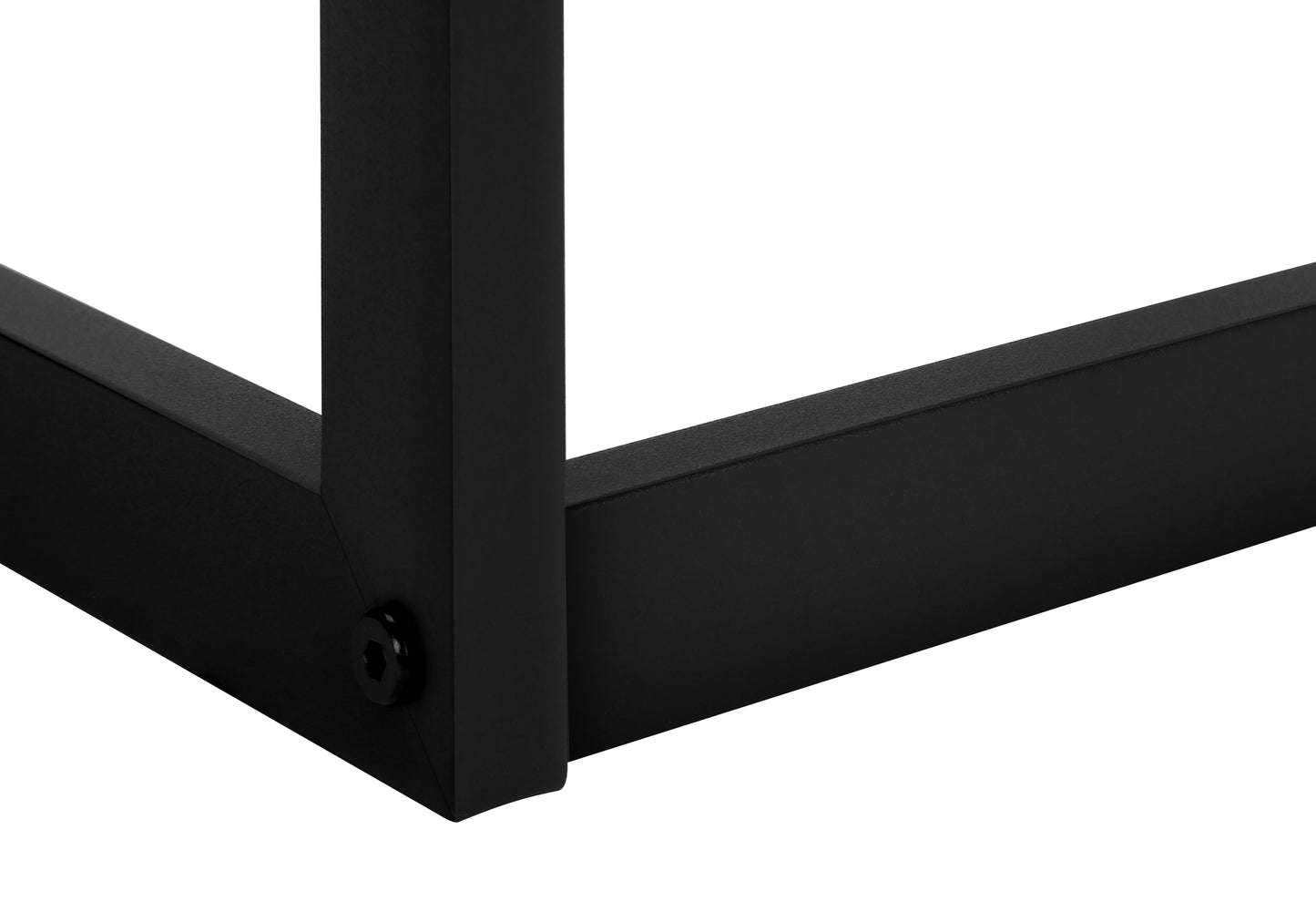 Ladder, Step Stool, Bedroom, Kitchen, Black Metal, Dark Taupe Laminate, Contemporary