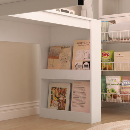 L Shaped Desk with outlet, Computer Desk with Drawers, Bookshelf, Modern Corner Desk, Home Office Desk,L-Shaped Study Table Writing Desk,Corner Gaming Computer Desk with Storage