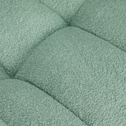 Teddy Fabric Rocking Chair, Modern Rocking Accent Chair for Nursery, Living Room, Bedroom, Light Geen