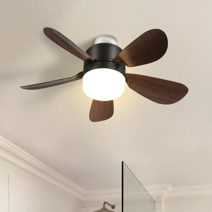 16 Inch Socket Fan Light Ceiling Fans with 3 Lighting Color and Remote E26 Screw in Ceiling Fan