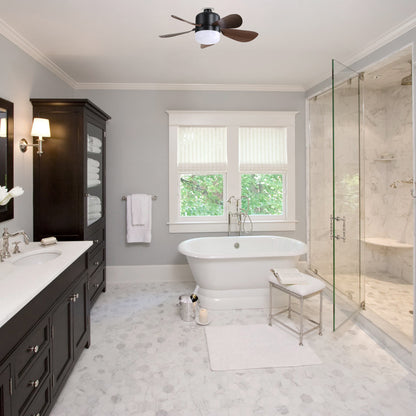 16 Inch Socket Fan Light Ceiling Fans with 3 Lighting Color and Remote E26 Screw in Ceiling Fan