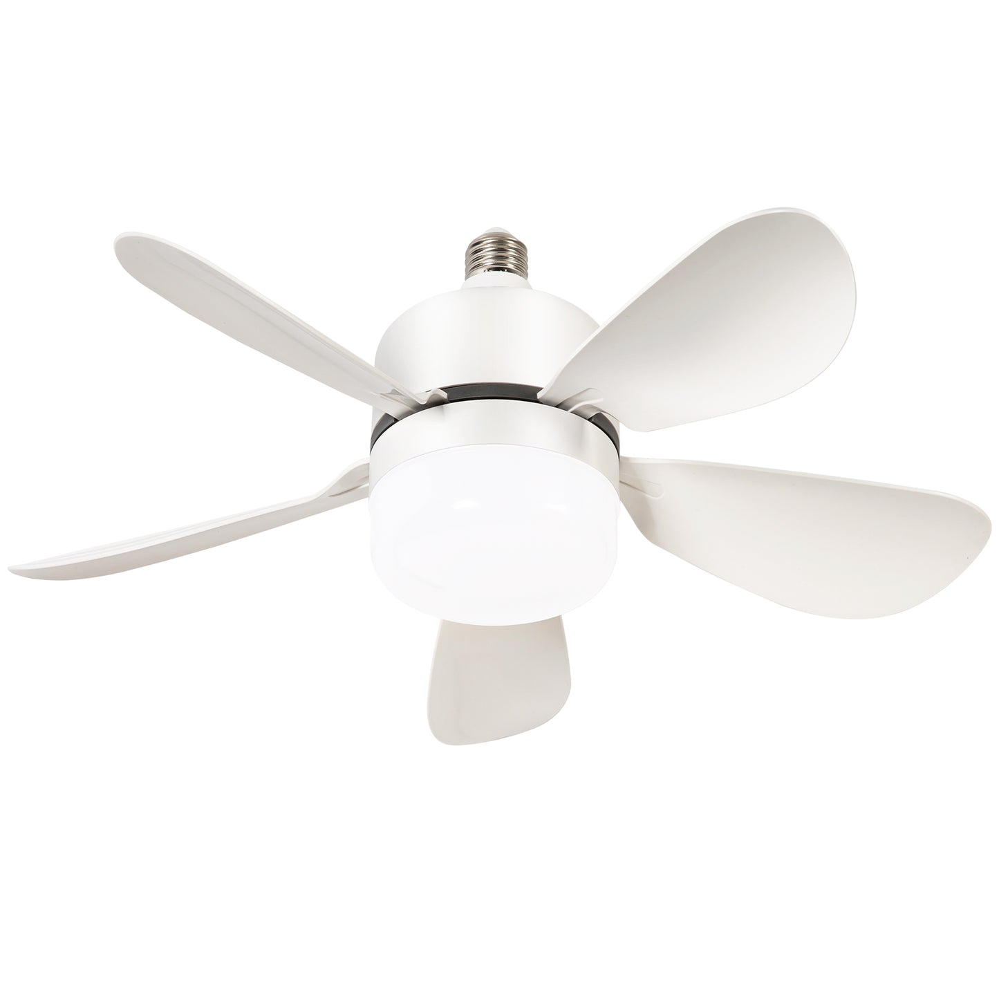 16 Inch Socket Fan Light Ceiling Fans with Remote Screw in Ceiling Fan DC Motor Noiseless 3 Wind Speed