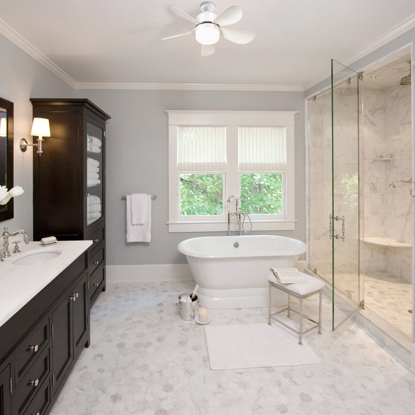 16 Inch Socket Fan Light Ceiling Fans with Remote Screw in Ceiling Fan DC Motor Noiseless 3 Wind Speed