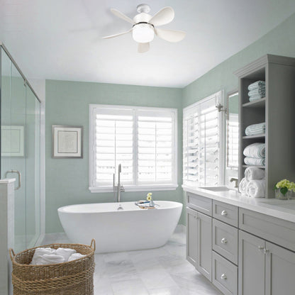 16 Inch Socket Fan Light Ceiling Fans with Remote Screw in Ceiling Fan DC Motor Noiseless 3 Wind Speed