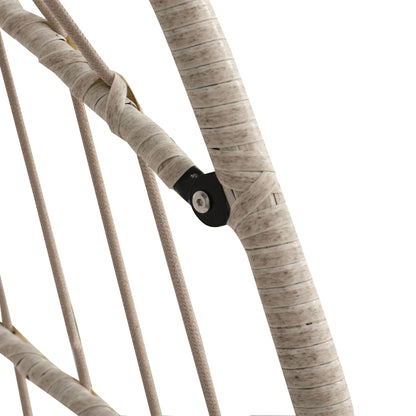 Outdoor garden rattan egg swing chair hanging chair PE hanging chair blue