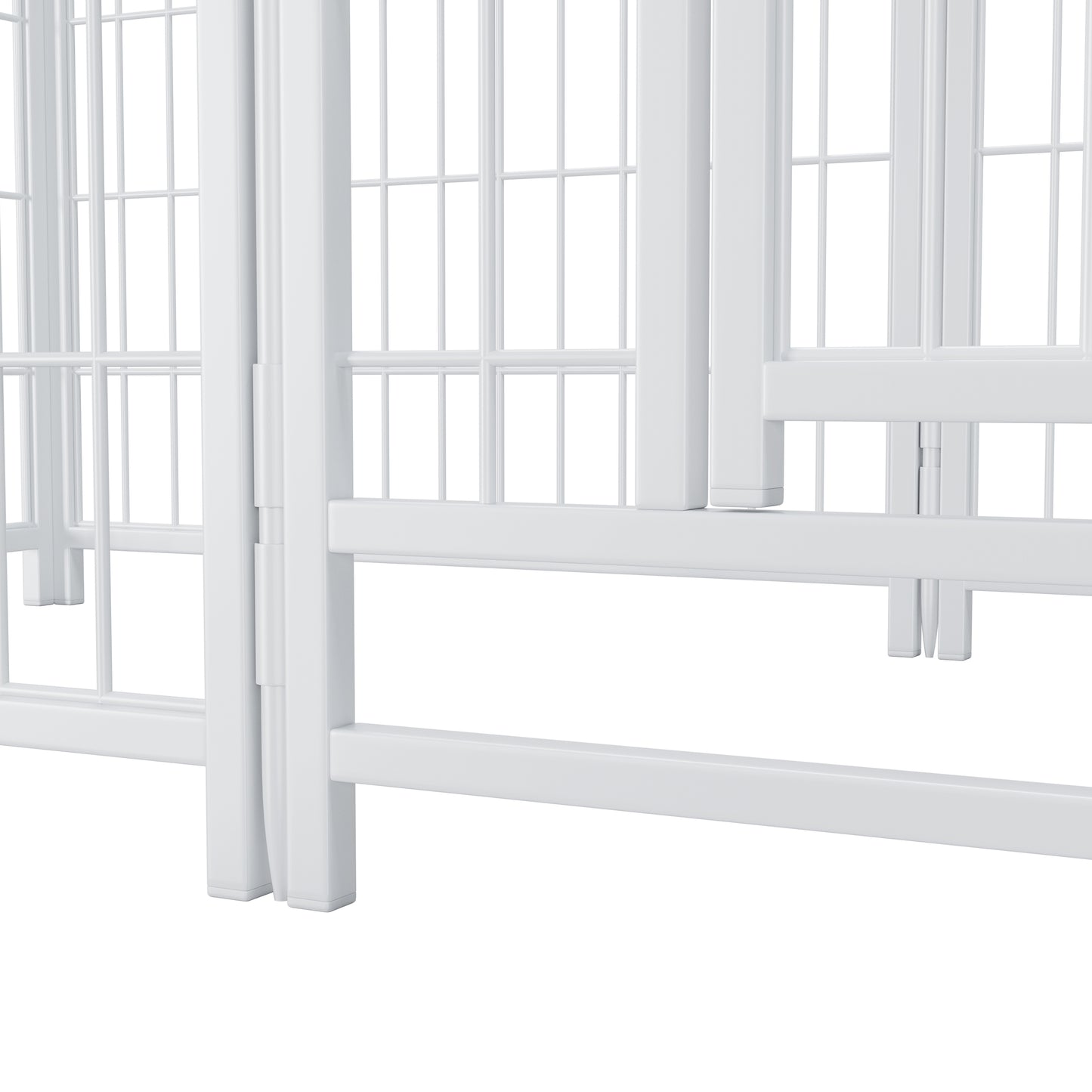 Dog Playpen Indoor 24 inch 8 Panels Metal Dog Pen Pet Dog Fence Outdoor Exercise Pen with Doors, Heavy Duty Dog Fence Puppy Pen for Large Medium Small Dogs Indoor Outdoor Foldable Pet Exercise Pen