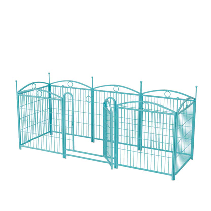 Dog Playpen Indoor 32 inch 8 Panels Metal Dog Pen Pet Dog Fence Outdoor Exercise Pen with Doors, Heavy Duty Dog Fence Puppy Pen for Large Medium Small Dogs Indoor Outdoor Foldable Pet Exercise Pen