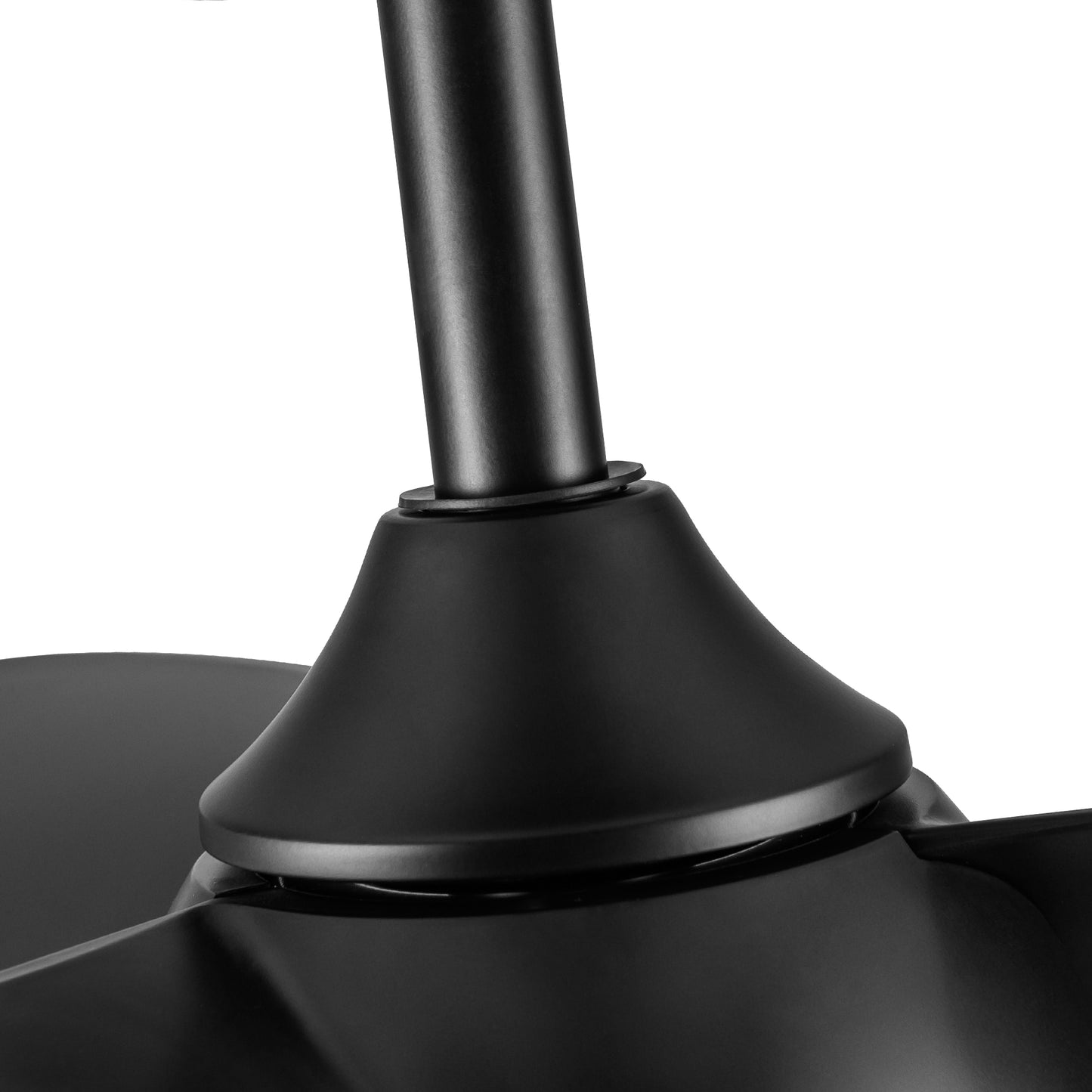 28 In Intergrated LED Ceiling Fan Lighting with Black ABS Blade