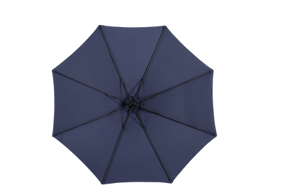 Best Choice Products 10ft Offset Hanging Market Patio Umbrella w/Easy Tilt Adjustment, Polyester Shade, 8 Ribs for Backyard, Poolside - (Navy blue )