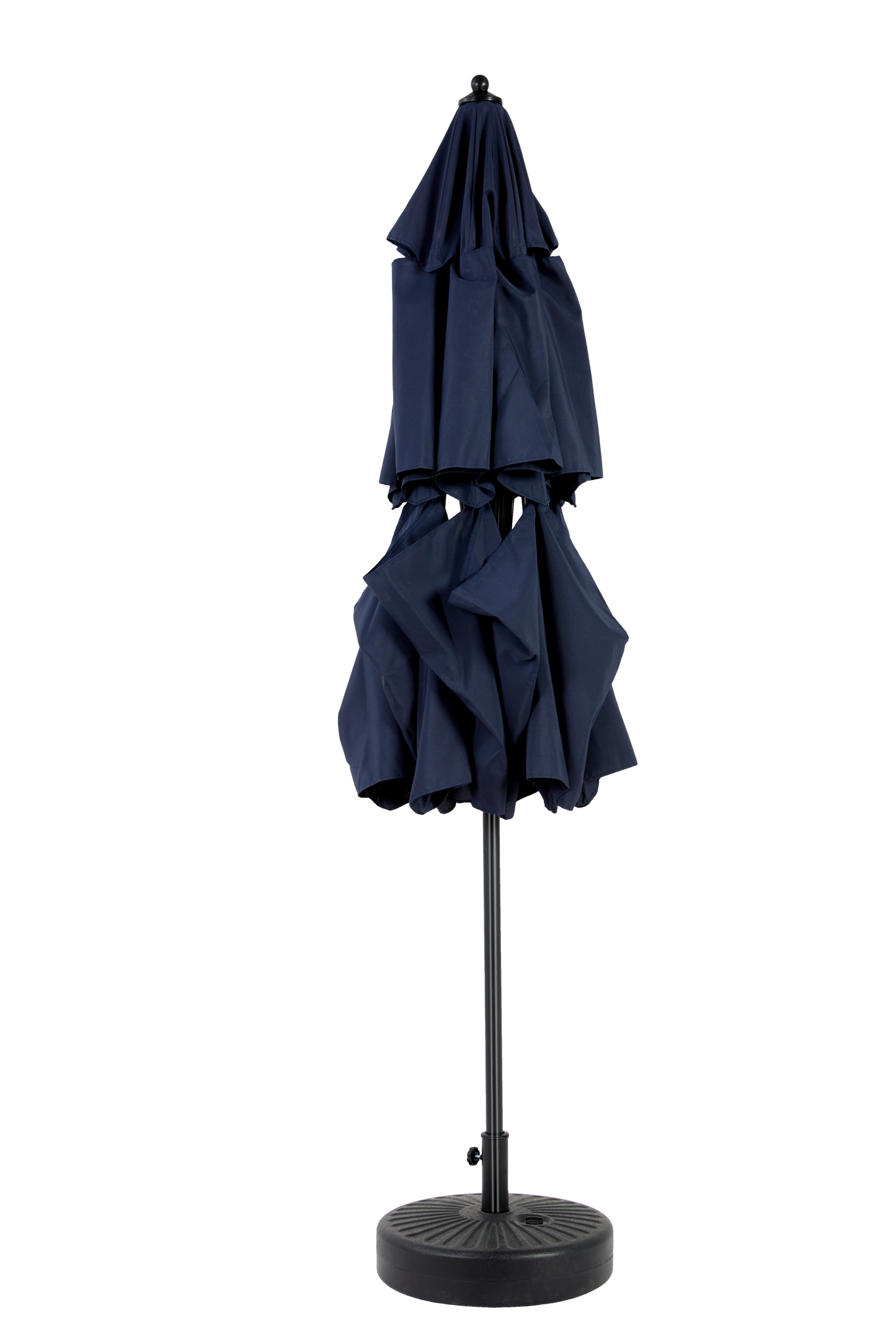 Aluminium 10ft 3 Tier Auto-tilt Umbrella ,Outdoor Patio Umbrella - Market Table Pool Deck Umbrella (Base Not Included) - (Navy blue )