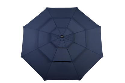 Aluminium 10ft 3 Tier Auto-tilt Umbrella ,Outdoor Patio Umbrella - Market Table Pool Deck Umbrella (Base Not Included) - (Navy blue )