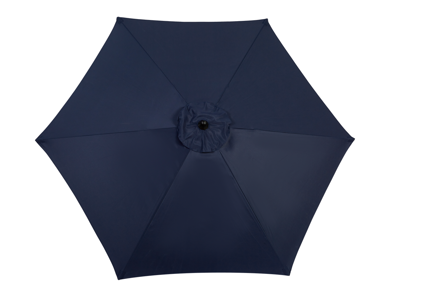 9FT Outdoor Patio Umbrella Outdoor Table Umbrella with Push Button Tilt and Crank, Market Umbrella 6 Sturdy Ribs , Deck, Backyard, Pool (Base Not Included) - (Navy blue )
