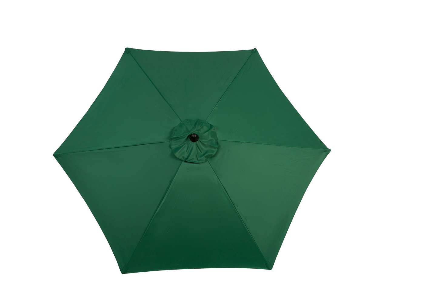 9FT Outdoor Patio Umbrella Outdoor Table Umbrella with Push Button Tilt and Crank, Market Umbrella 6 Sturdy Ribs , Deck, Backyard, Pool (Base Not Included) - ( Dark green )