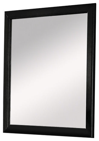 Louis Philippe Mirror in Black