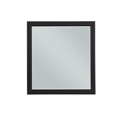 Louis Philippe Mirror in Black