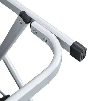 2-piece Padded Folding Outdoor Chair with Side Table and Storage Pockets,Lightweight Oversized Directors Chair for indoor, Outdoor Camping, Picnics and Fishing,Black/Grey