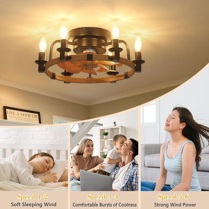 Dimmable Ceiling Fans with Lights and Remote