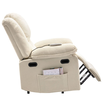 Massage Recliner,Power Lift Chair for Elderly with Adjustable Massage and Heating Function,Recliner Chair with Infinite Position and Side Pocket for Living Room(Old SKU:WF308781AAA) ,Beige