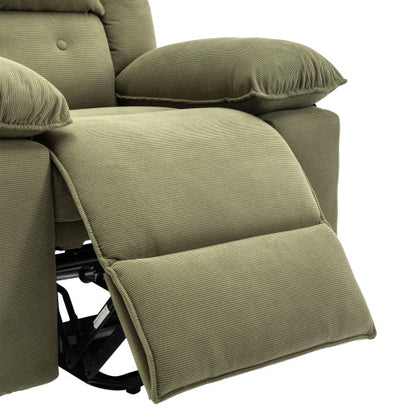 Massage Recliner,Power Lift Chair for Elderly with Adjustable Massage and Heating Function,Recliner Chair with Infinite Position and Side Pocket for Living Room (Old SKU:WF308781AAF),Green