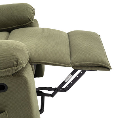 Massage Recliner,Power Lift Chair for Elderly with Adjustable Massage and Heating Function,Recliner Chair with Infinite Position and Side Pocket for Living Room (Old SKU:WF308781AAF),Green