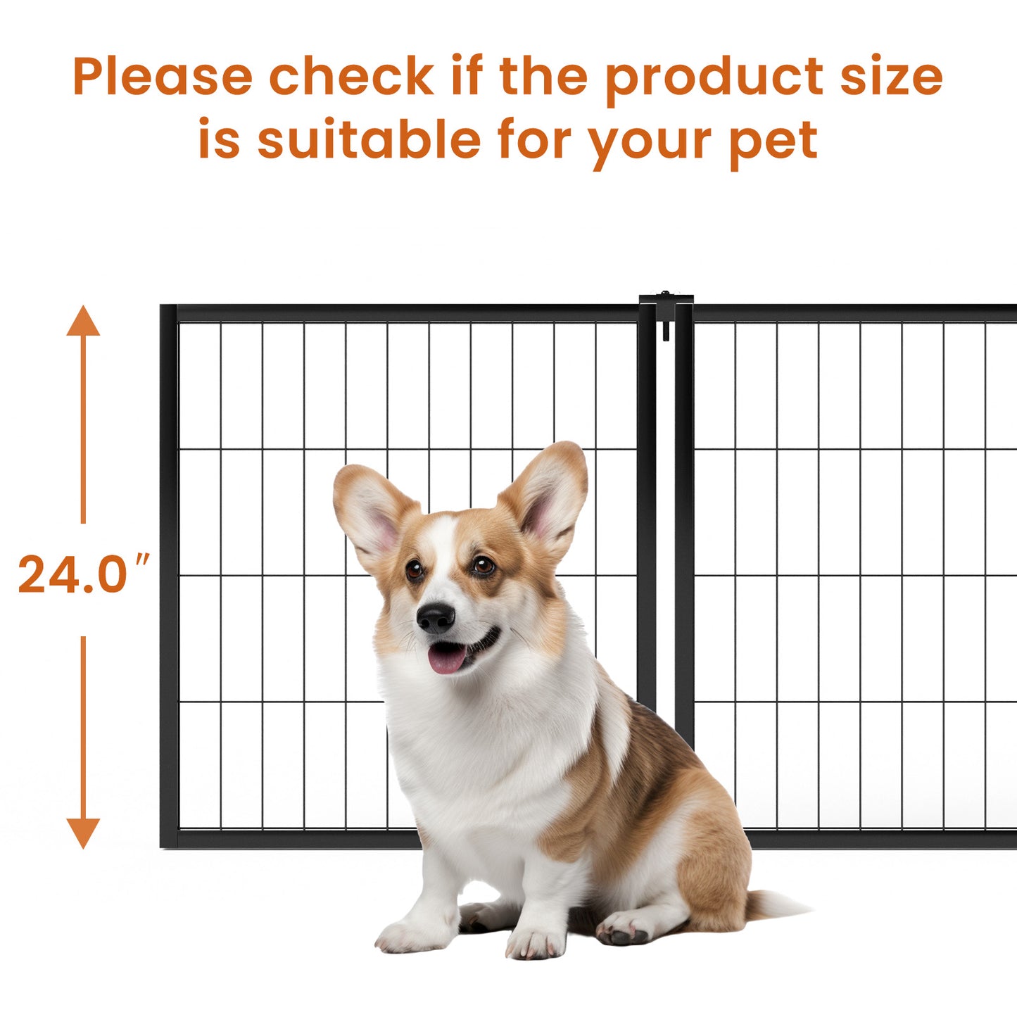 Dog Crate 47.2" Dog Kennel for Small Medium Dogs, Puppy Dog Playpen with Top, Pet Cage, Indoor, Black.47.2"L x 22"W x 24"H.
