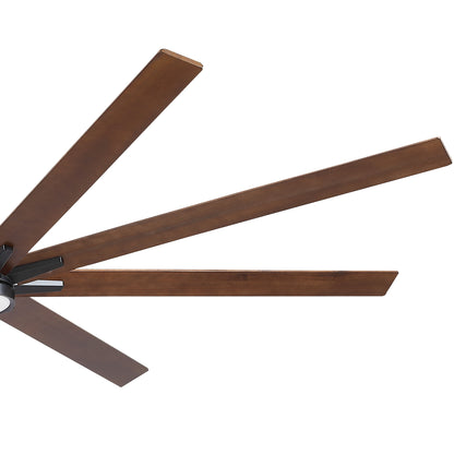 84" Black Lowe Profile Ceiling Fan with Light