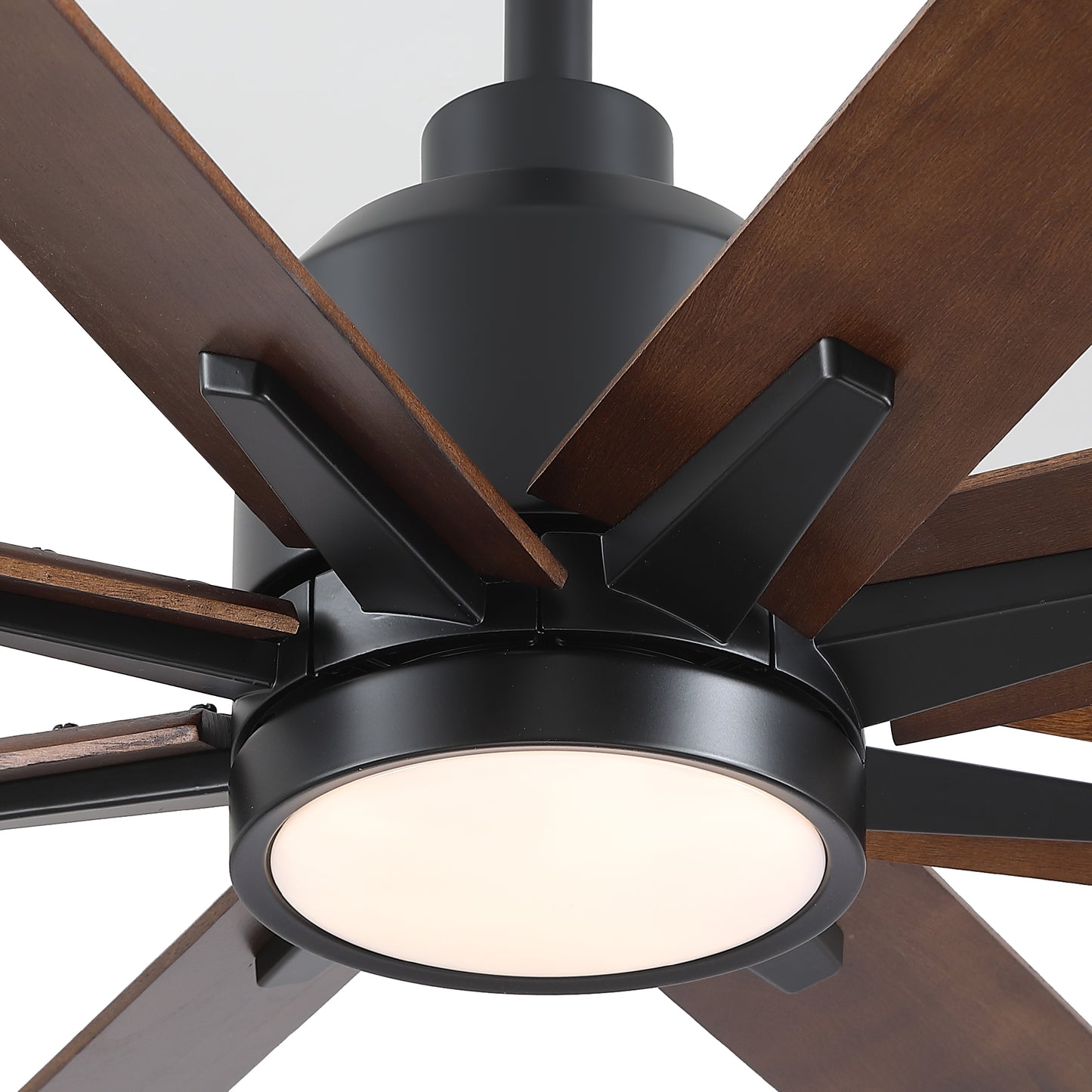 84" Black Lowe Profile Ceiling Fan with Light