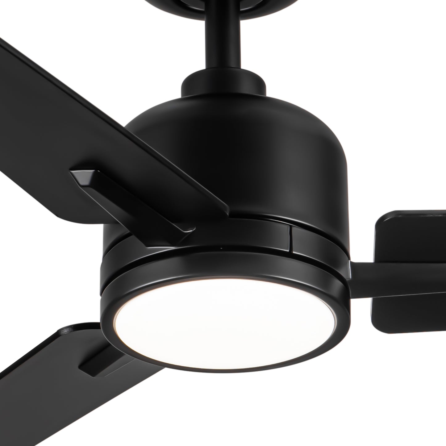 48" Black Lowe Profile Ceiling Fan with Light