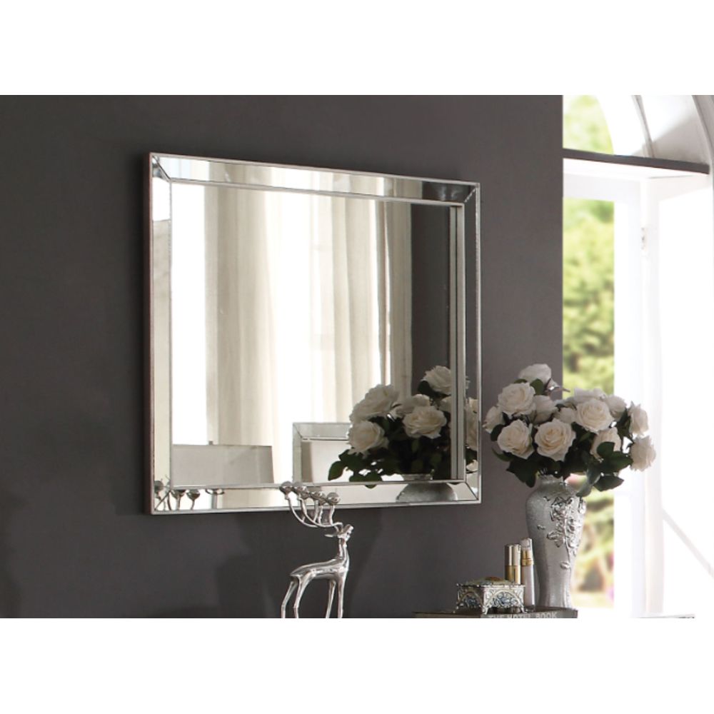 ACME Voeville II Mirror in Platinum