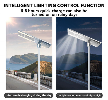 40W High-endurance smart solar street lights Aluminum alloy
