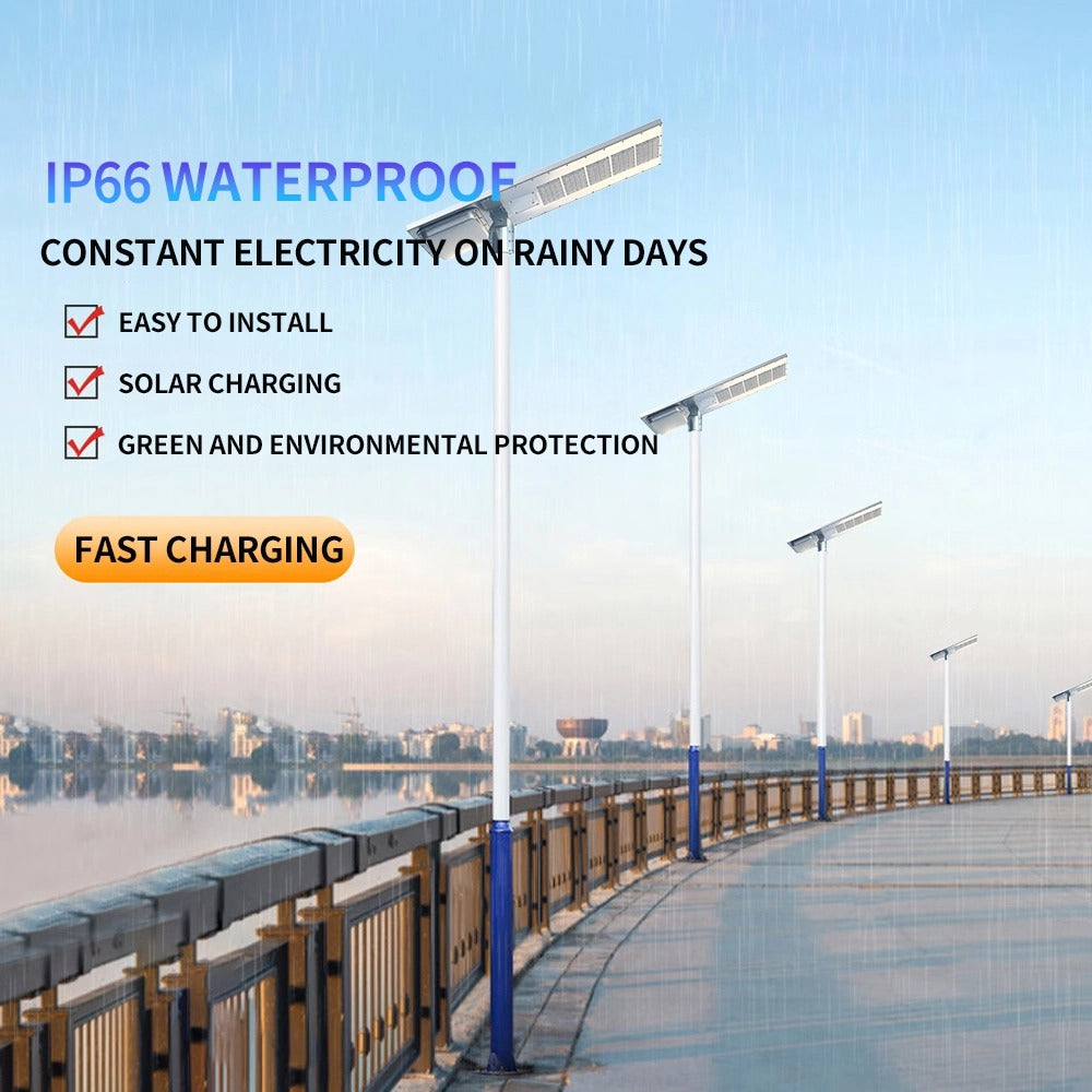 40W High-endurance smart solar street lights Aluminum alloy