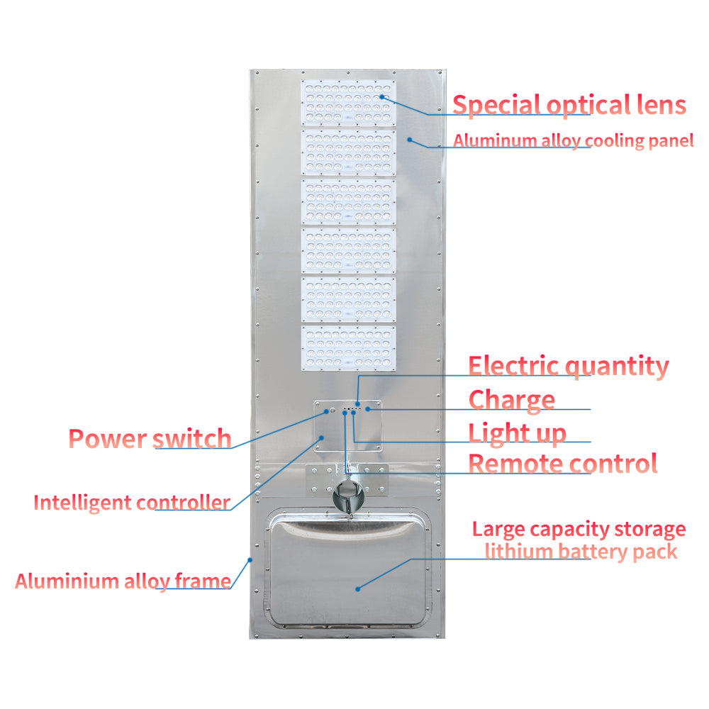 40W High-endurance smart solar street lights Aluminum alloy