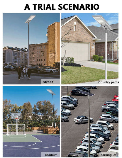 40W High-endurance smart solar street lights Aluminum alloy