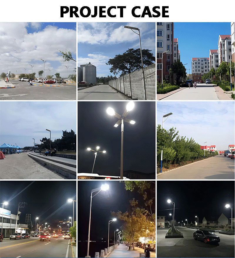 40W High-endurance smart solar street lights Aluminum alloy