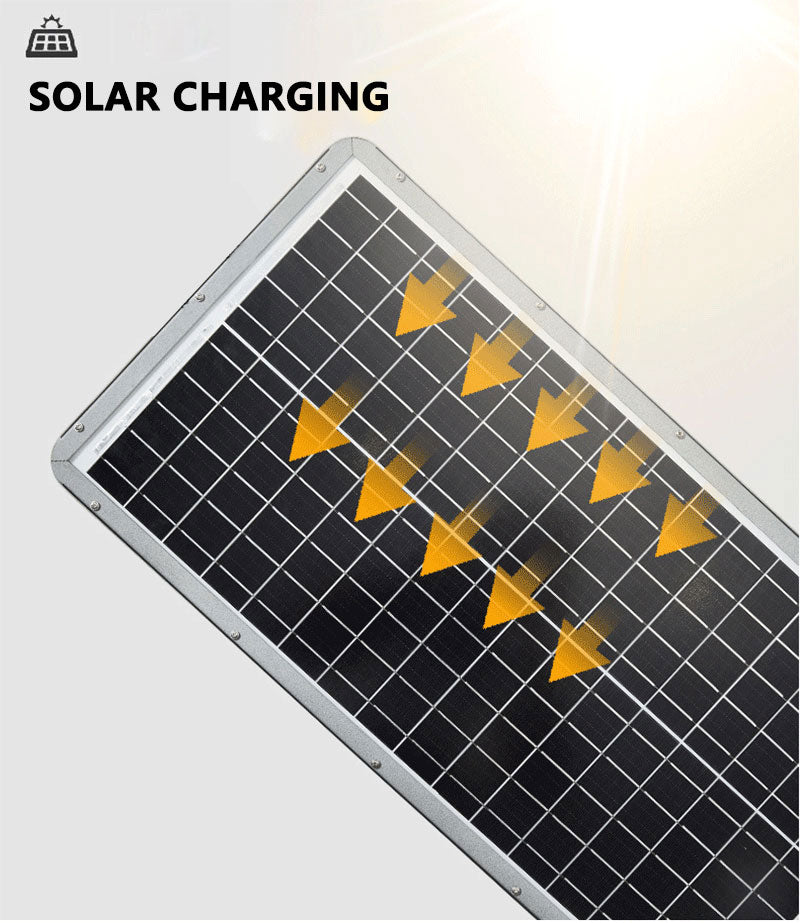 40W High-endurance smart solar street lights Aluminum alloy