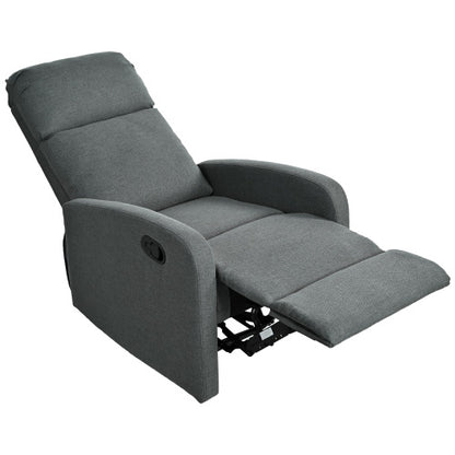 Modern Recliner Manual Recliner Home Theater Manual Recliner Chair with Adjustable Backrest for Living Room,Charcoal