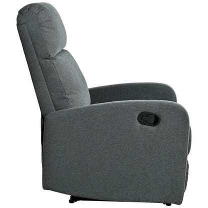 Modern Recliner Manual Recliner Home Theater Manual Recliner Chair with Adjustable Backrest for Living Room,Charcoal