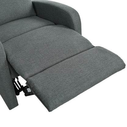 Modern Recliner Manual Recliner Home Theater Manual Recliner Chair with Adjustable Backrest for Living Room,Charcoal