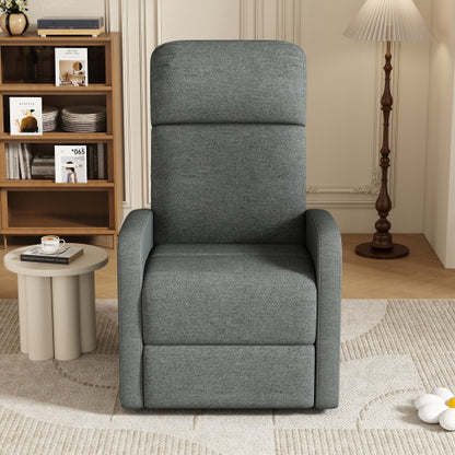 Modern Recliner Manual Recliner Home Theater Manual Recliner Chair with Adjustable Backrest for Living Room,Charcoal