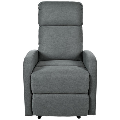 Modern Recliner Manual Recliner Home Theater Manual Recliner Chair with Adjustable Backrest for Living Room,Charcoal