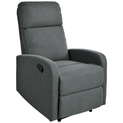 Modern Recliner Manual Recliner Home Theater Manual Recliner Chair with Adjustable Backrest for Living Room,Charcoal