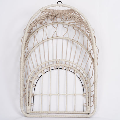 Outdoor Egg Hanging Chair with Stand, Patio Wicker Swing Egg Chair Indoor Swinging Chair Outdoor Hammock Egg Chair BLUE