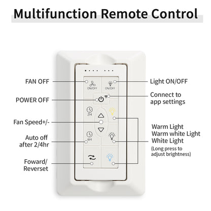 84 Inch Modern Large Design Ceiling Fans With Smart Remote Control 8 Fan Blades for Living Room