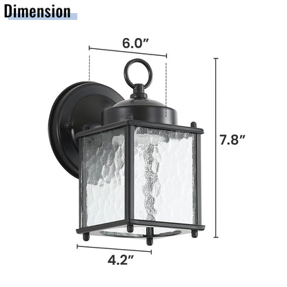 Outdoor Wall Sconce Lights with Clear Glass, Outside Garage Sconce Lighting Waterproof Farmhouse Wall Lantern Lamp for House Patio Doorway