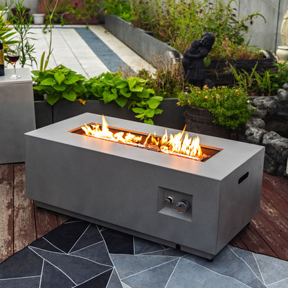 Outdoor Fire Pit Propane Fire Table with Tank Holder