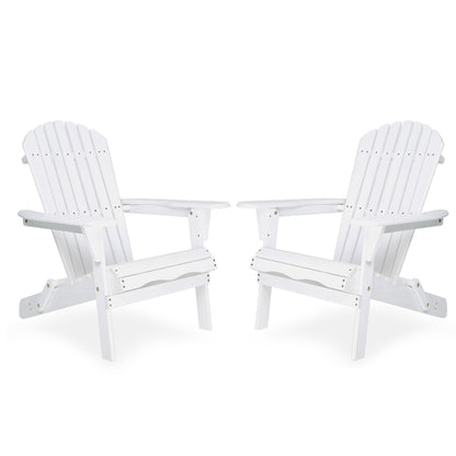 Wood Lounge Patio Chair for Garden Outdoor Wooden Folding Embossed Adirondack Chair Set of 2 Solid Cedar Wood Lounge Patio Chair with Wood Grain
