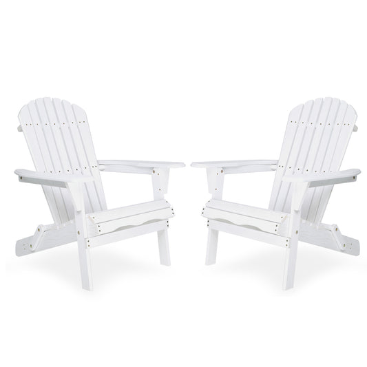 Wood Lounge Patio Chair for Garden Outdoor Wooden Folding Embossed Adirondack Chair Set of 2 Solid Cedar Wood Lounge Patio Chair with Wood Grain